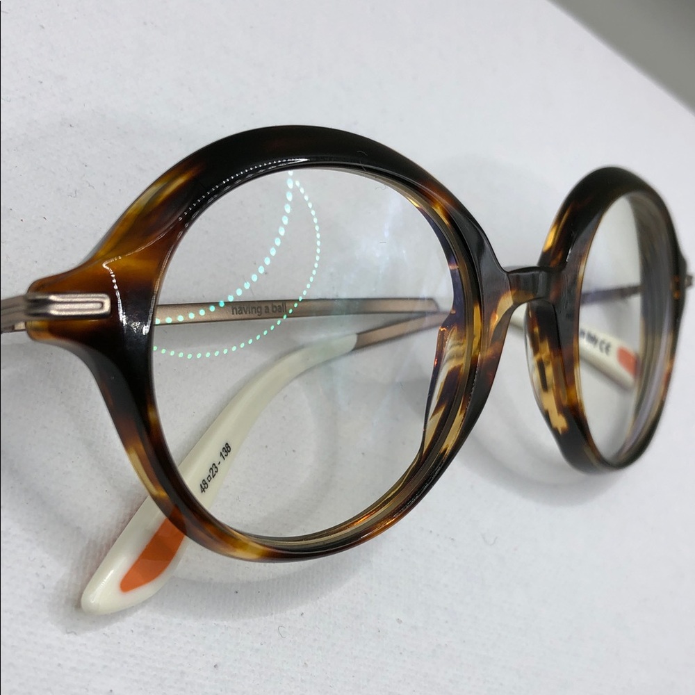 Christian Roth Having a Ball CRX-00020 Round Tortoise  FRAMES ONLY Unisex Italy - Picture 3 of 11